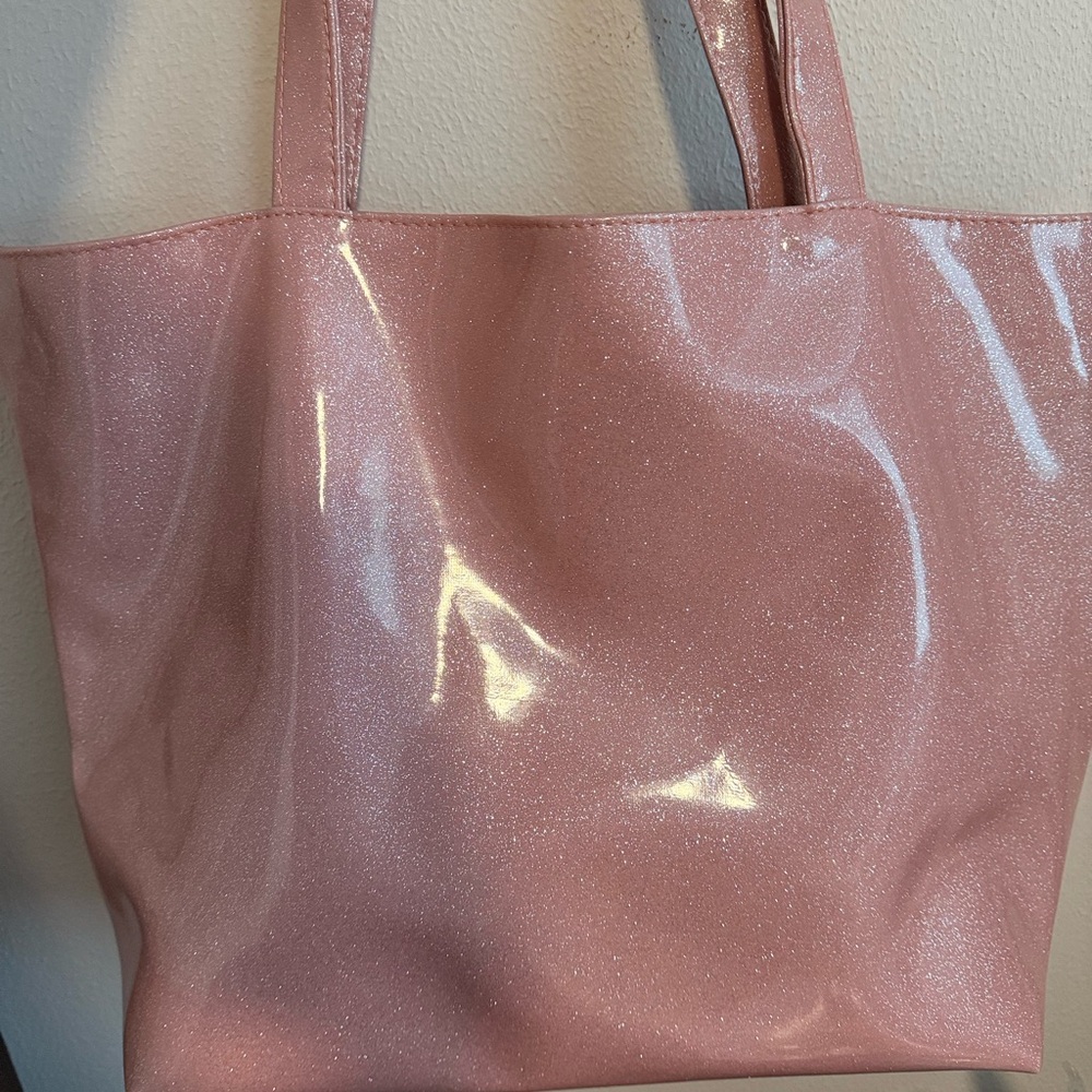 Makeup Junkie Ballerina Glitter Weekender Tote sparkly shuttle pink! - Picture 2 of 4